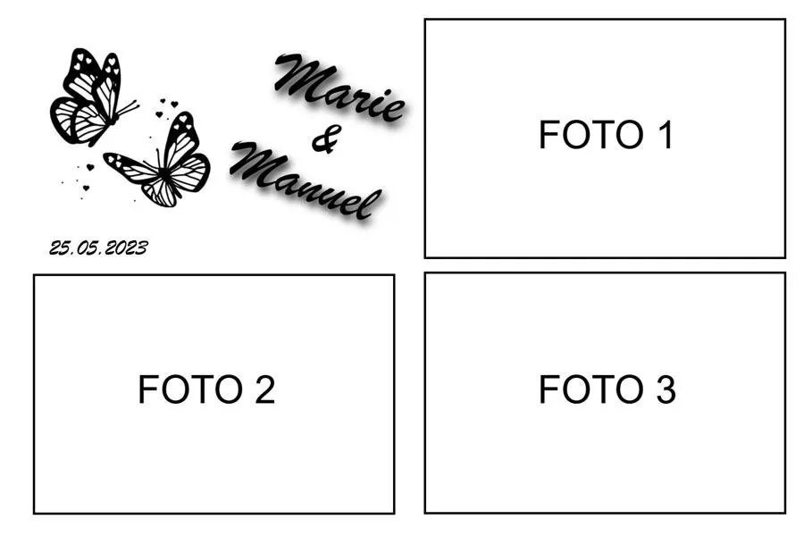 hochzeit  schmetterling